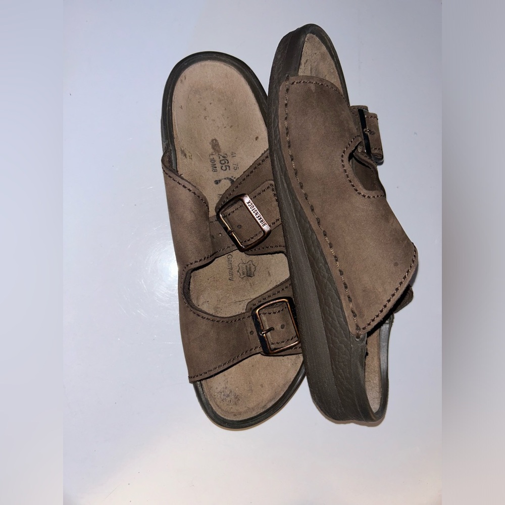Birkenstock Tatami Brown Two Strap Sandals, size 41 - Picture 7 of 9